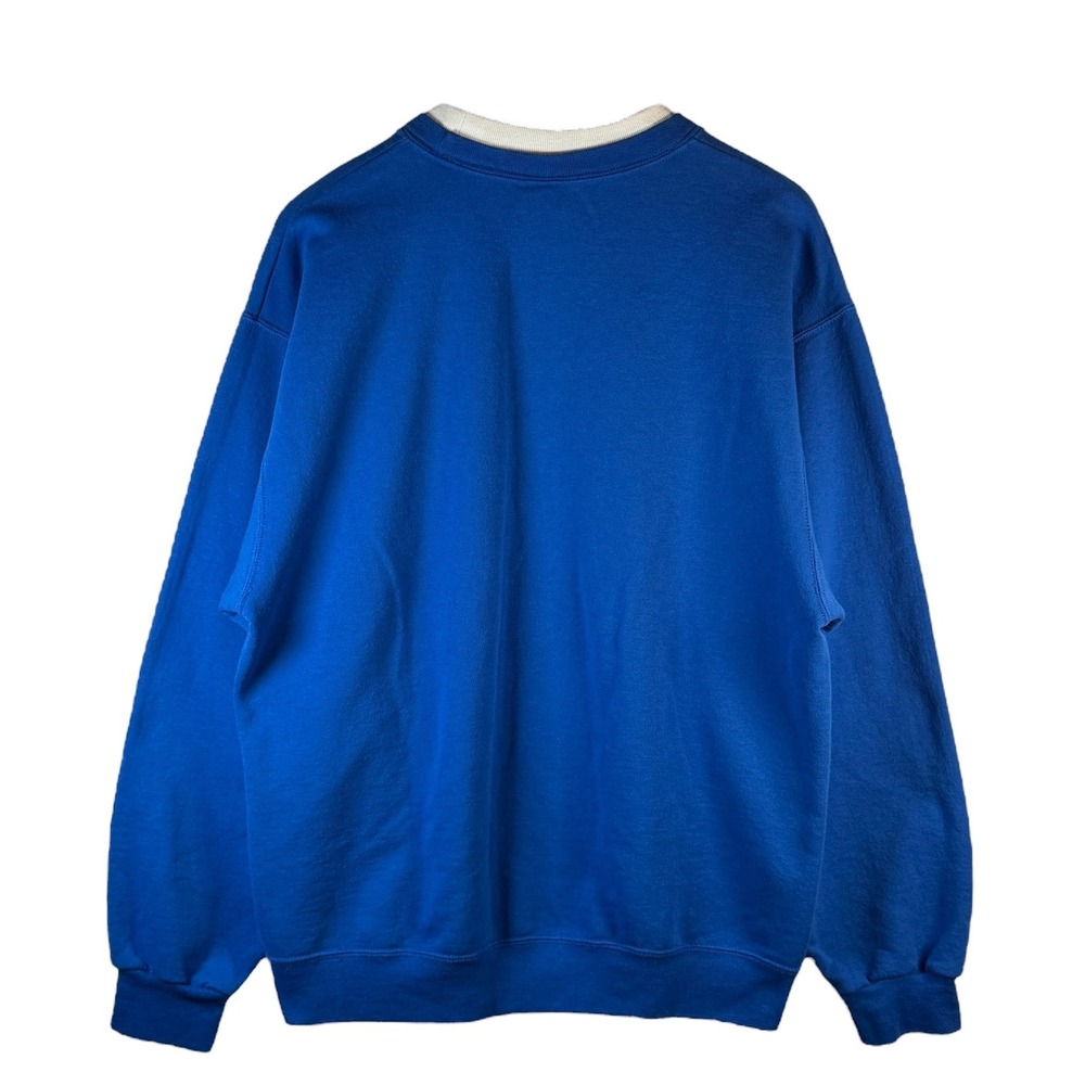 Vintage Morning Sun Snowflake Rhinestone Winter Sweatshirt Blue L Womens - Picture 2 of 7